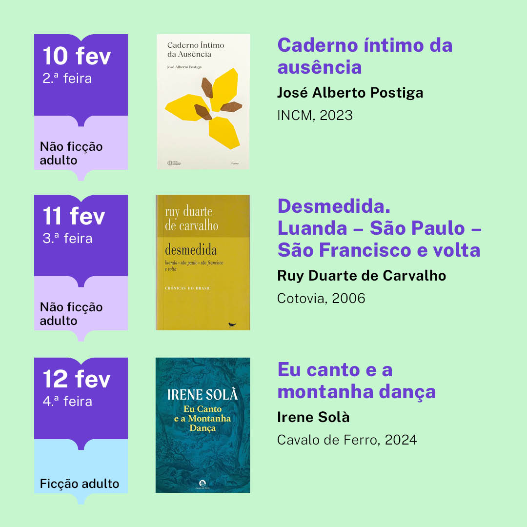 sugestões de leitura de fevereiro