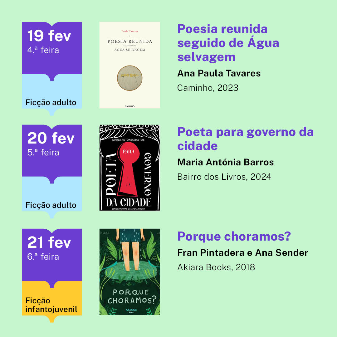 sugestões de leitura de fevereiro